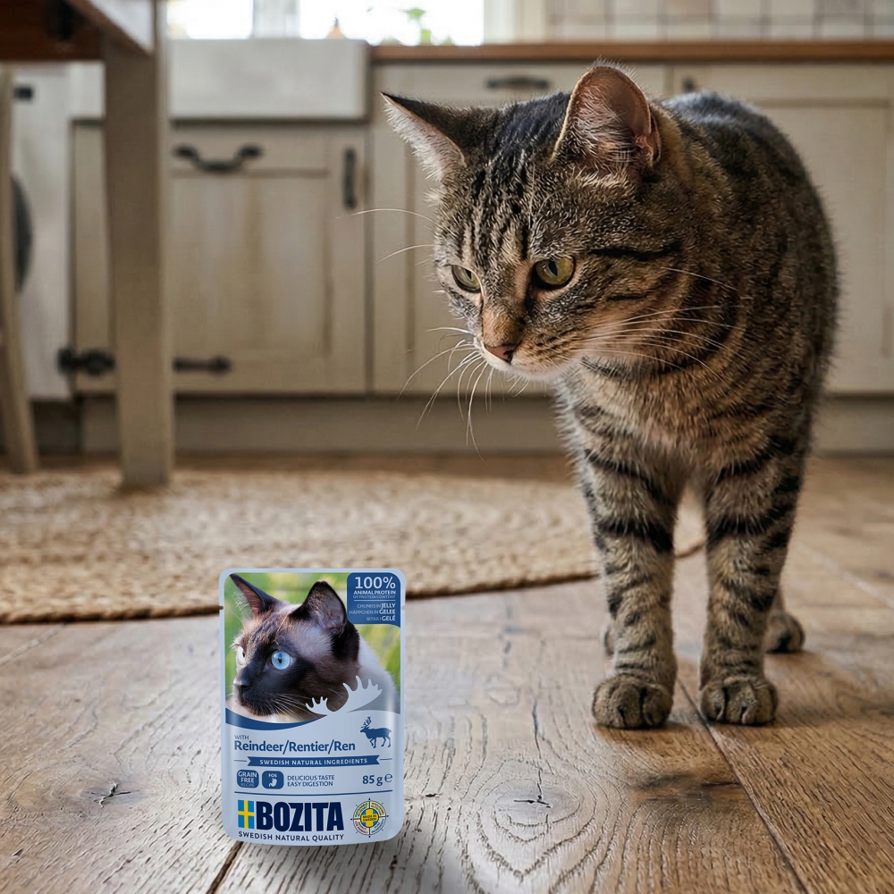 BOZITA karma dla kota w galarecie z reniferem 85g